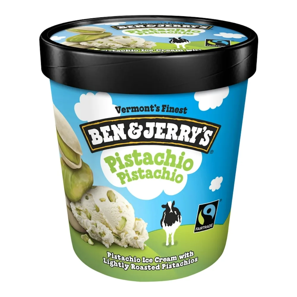 076840101184 BEN & JERRYS PISTACHIO 1PT - Image 1