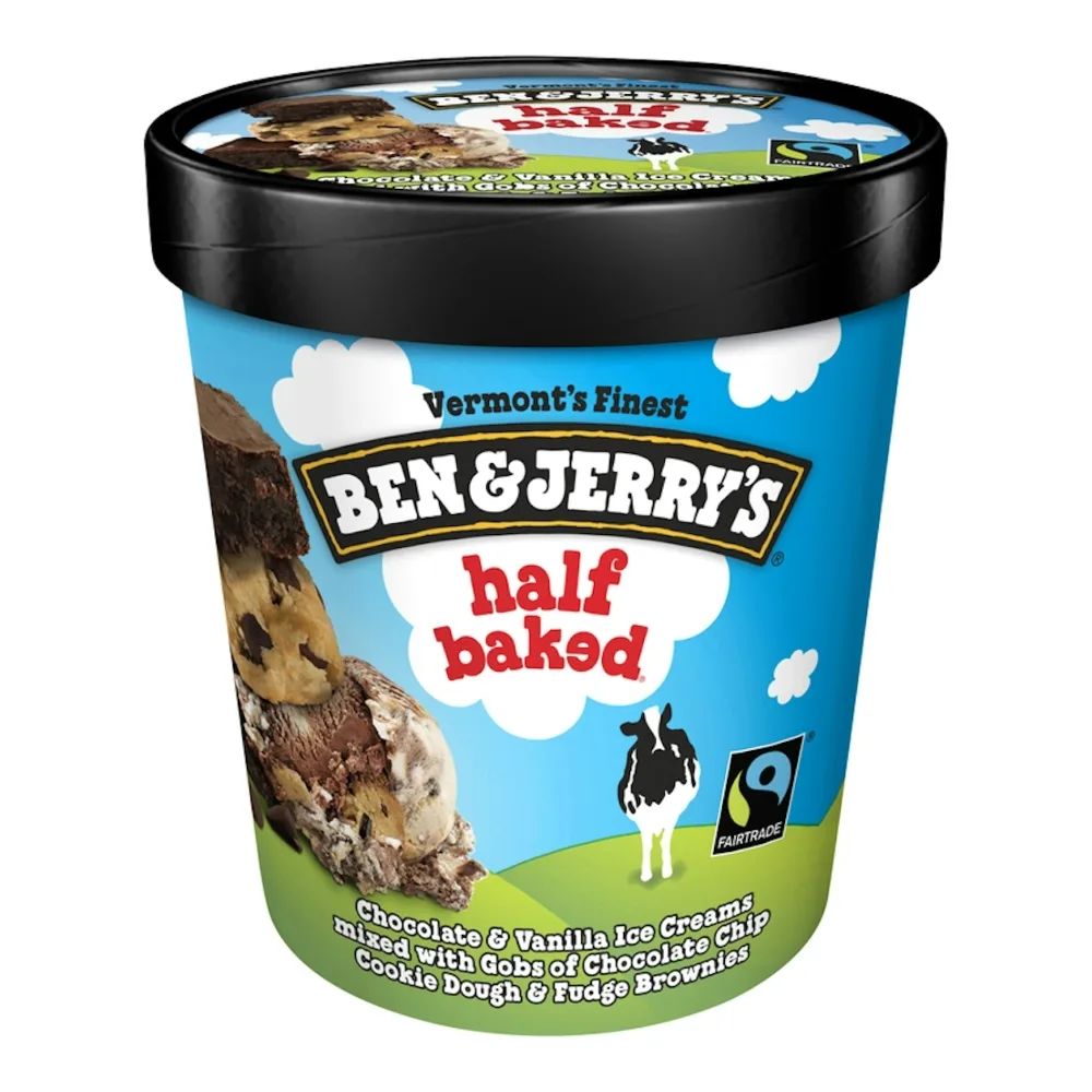 076840101320 BEN & JERRYS HALF BAKED 1PT - Image 1