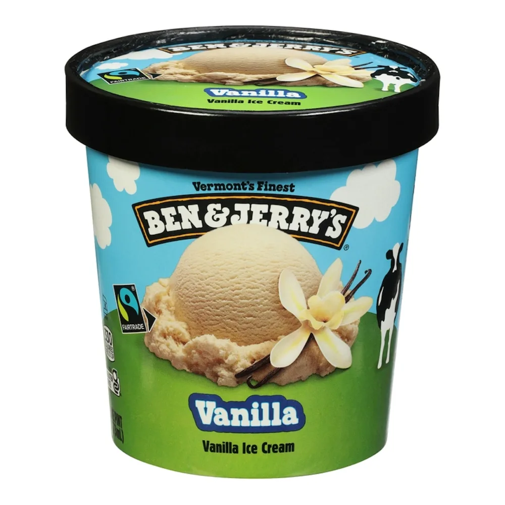 076840400058 BEN & JERRYS VANILLA 1PT - Image 1