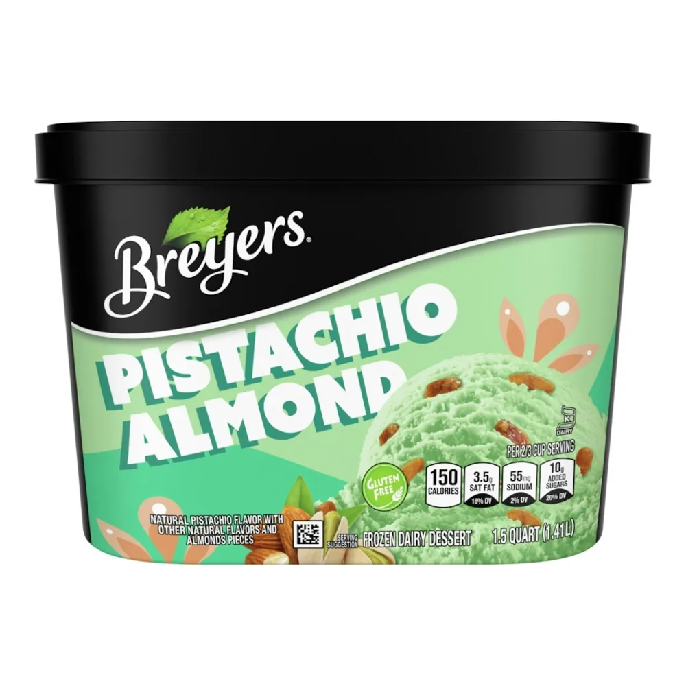 077567003515 BREYERS PISTACHIO ALMOND 48Z - Image 1