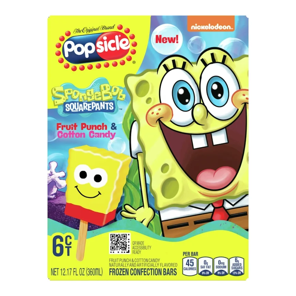 077567003638 POPSICLE SPONGEBOB POP 6PK - Image 1