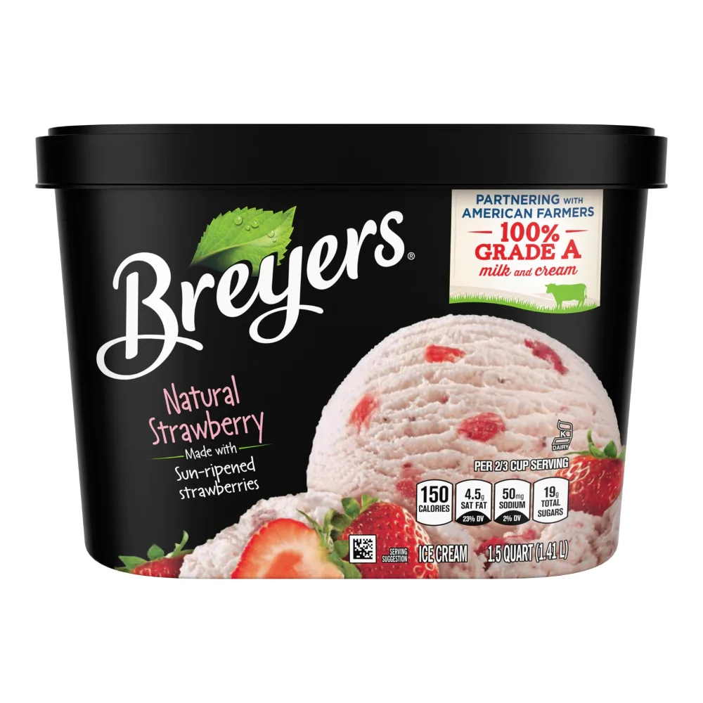 077567254344 BREYERS STRAWBERRY 48Z - Image 1