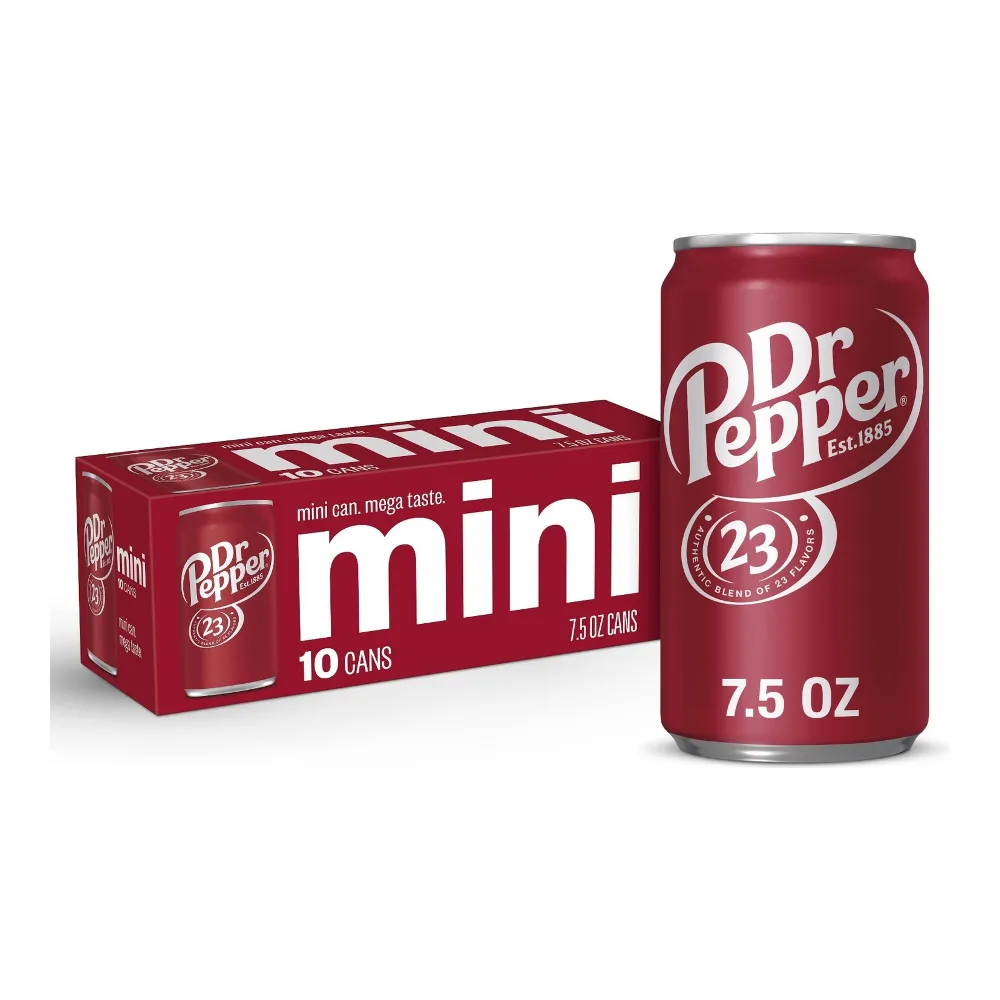 078000026658 DR PEPPER BEARS MINI 7.5Z/10PK - Image 1