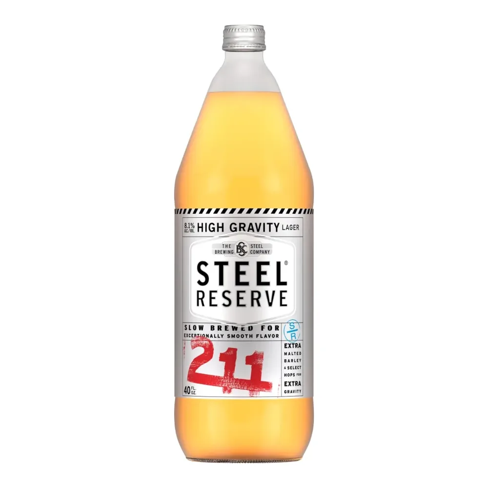 078250006240 STEEL RESERVE 211 BOTTLE 40Z - Image 1