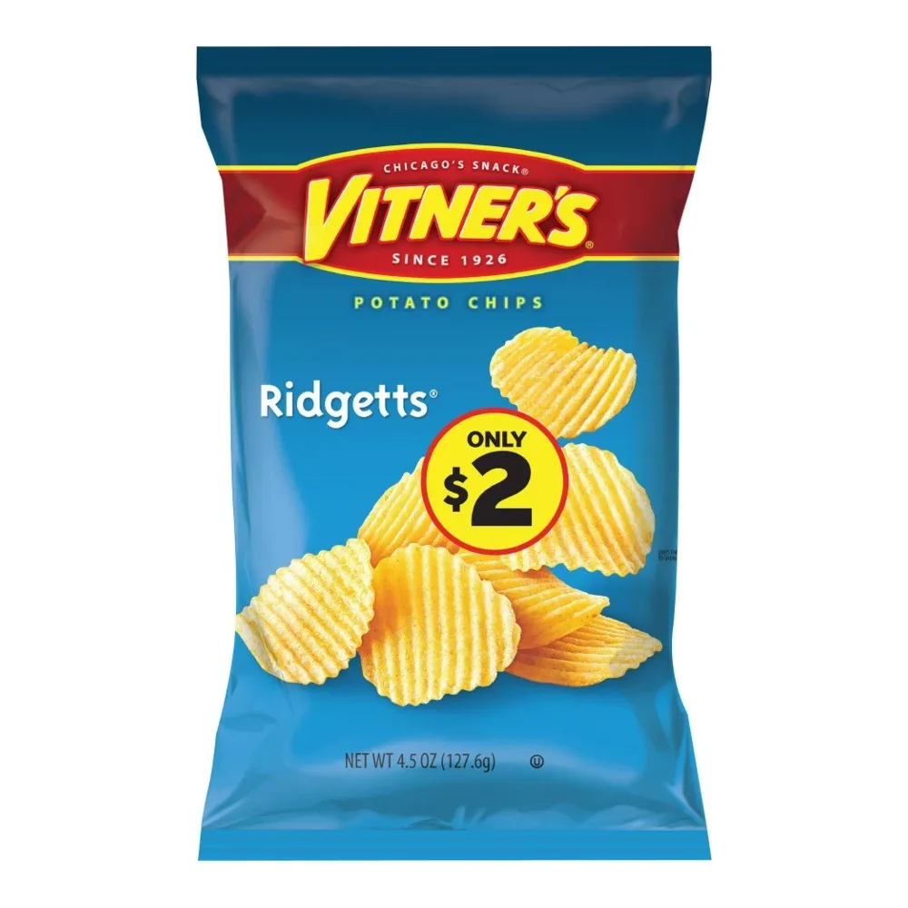 078271647798 VITNERS RIDGETTS POTATO CHIPS 4Z - Image 1