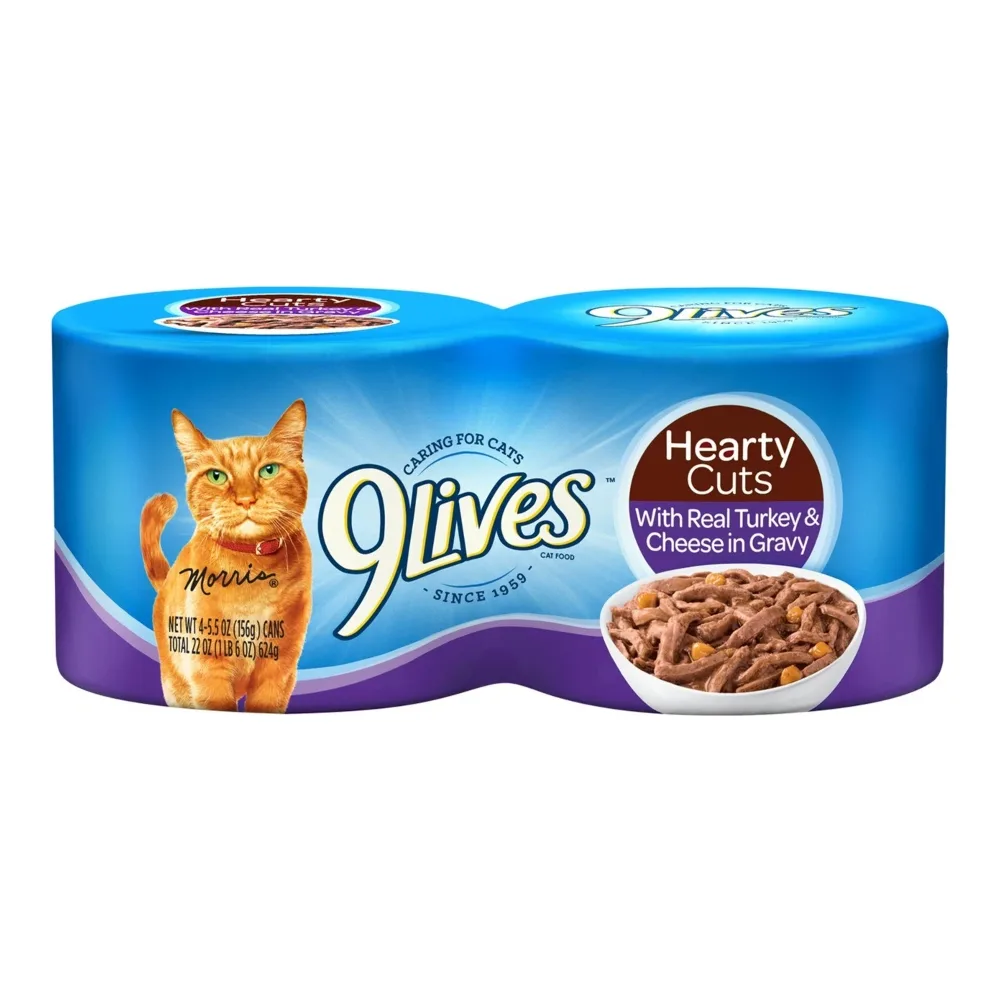 079100003136 9LIVES HC TURKEY CHEESE 4PK - Image 1