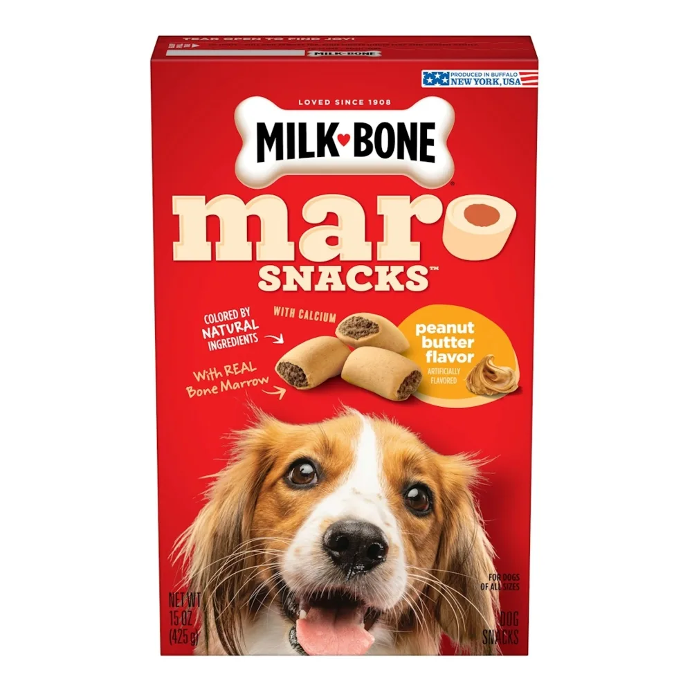 079100716845 MILK-BONE PB MAROSNACKS 15Z - Image 1