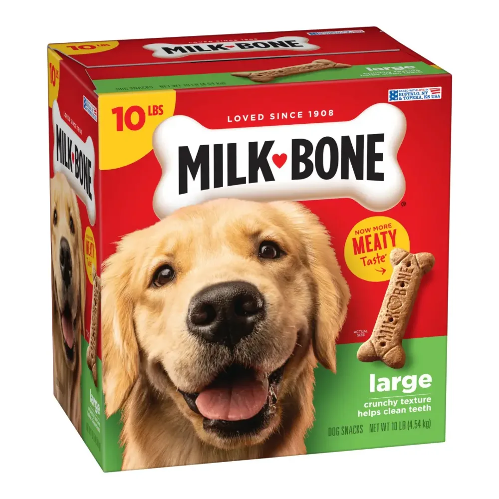 079100902446 MILK BONE LG BISCUIT 4LB - Image 1