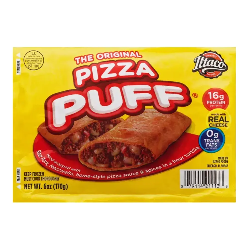 079114211138 ILTACO ORIGINAL PIZZA PUFF 6Z - Image 1