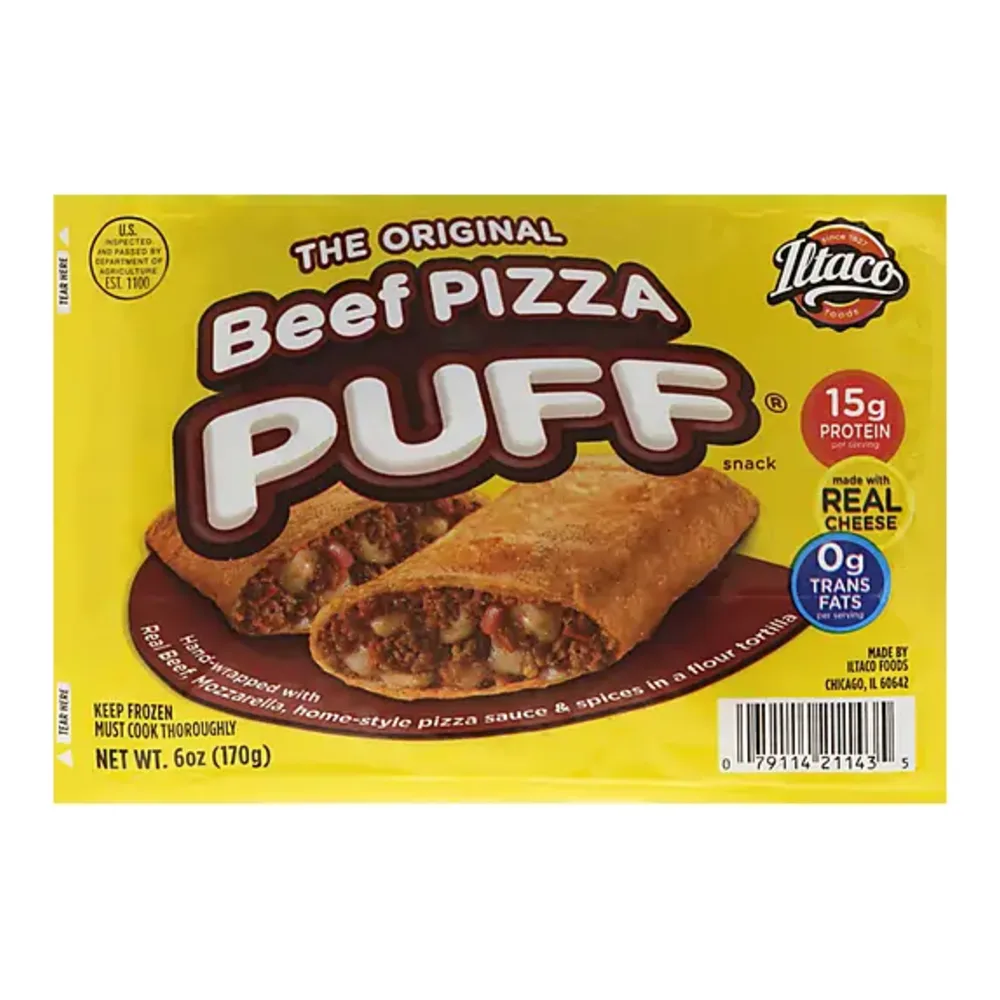 079114211435 ILTACO ORIG BEEF PIZZA PUFF 6Z - Image 1