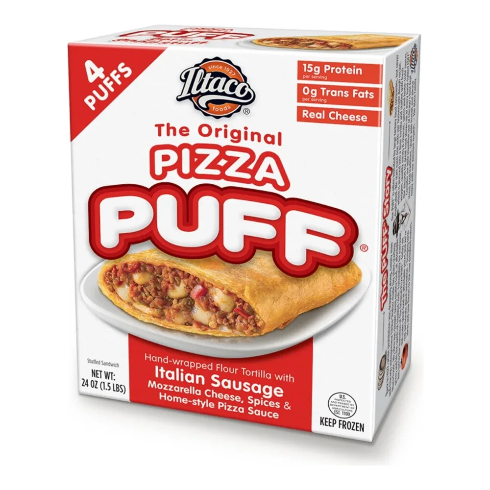 079114421131 ILTACO SAUSAGE PIZZA PUFF 4PK - Image 1
