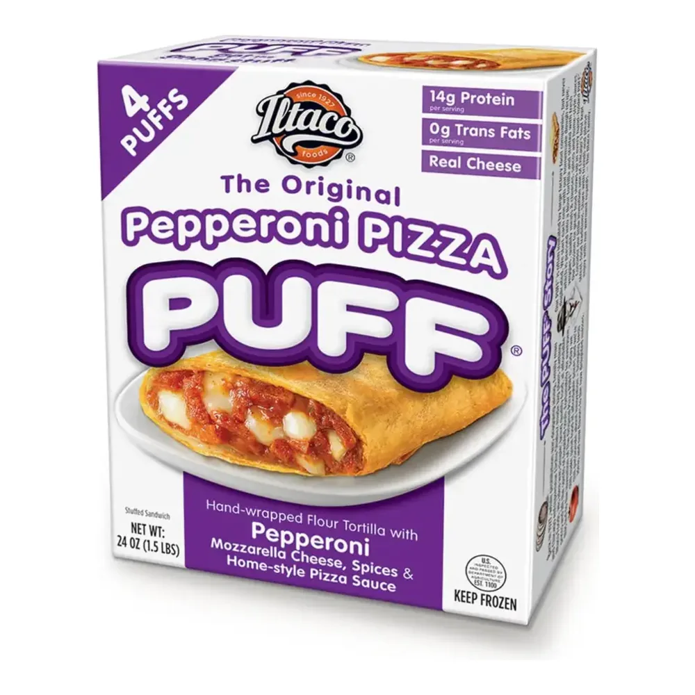 079114421162 ILTACO PEPPERONI PIZZA PUFF 4PK - Image 1