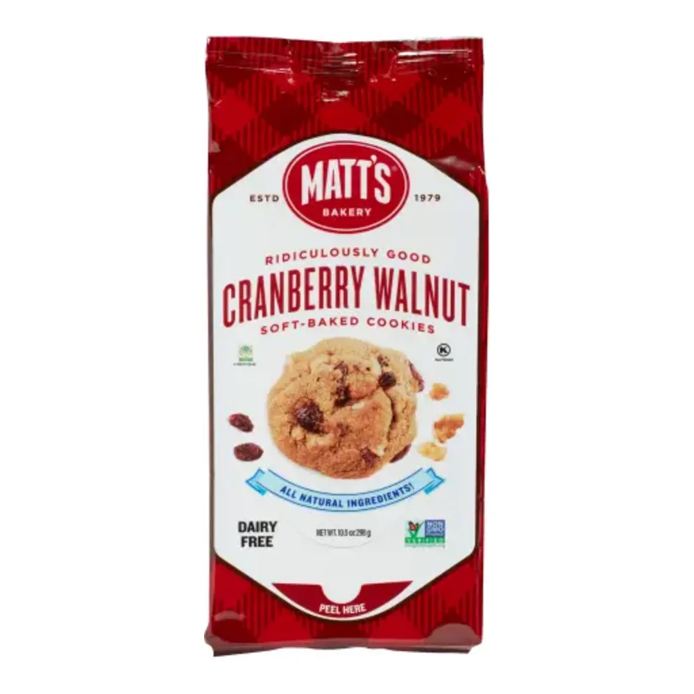 079746250000 MATTS CRBRY WALNUT COOKIES 10Z - Image 1