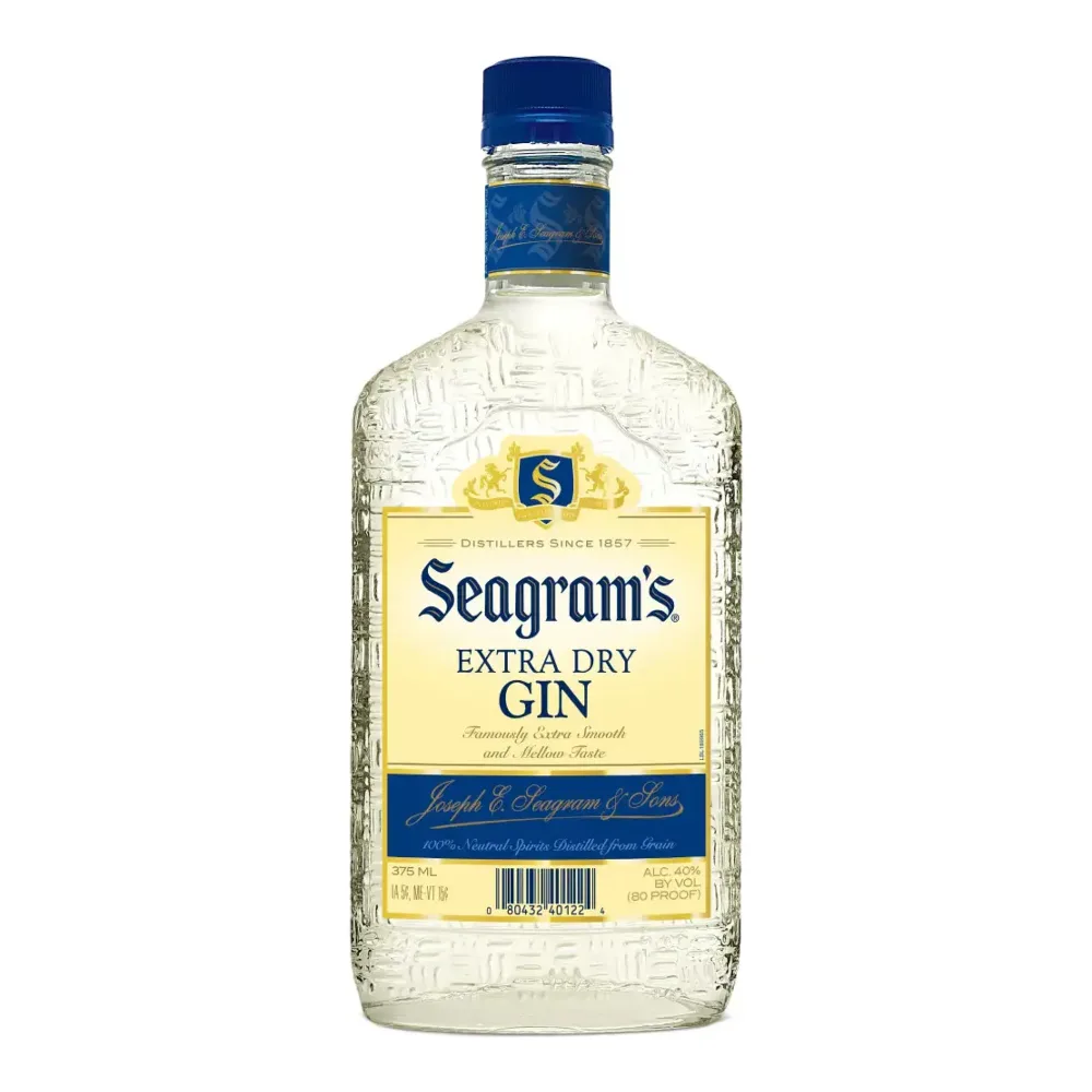 080432401224 SEAGRAMS EXTRA DRY GIN 375ML - Image 1