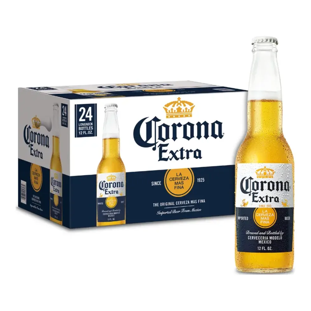 080660956084 CORONA EXTRA CERVEZA LN 12Z/24PK - Image 1