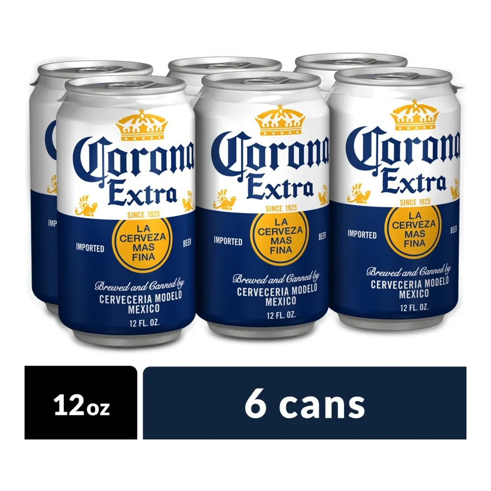 080660956855 CORONA EXTRA CANS 12Z/6PK - Image 1