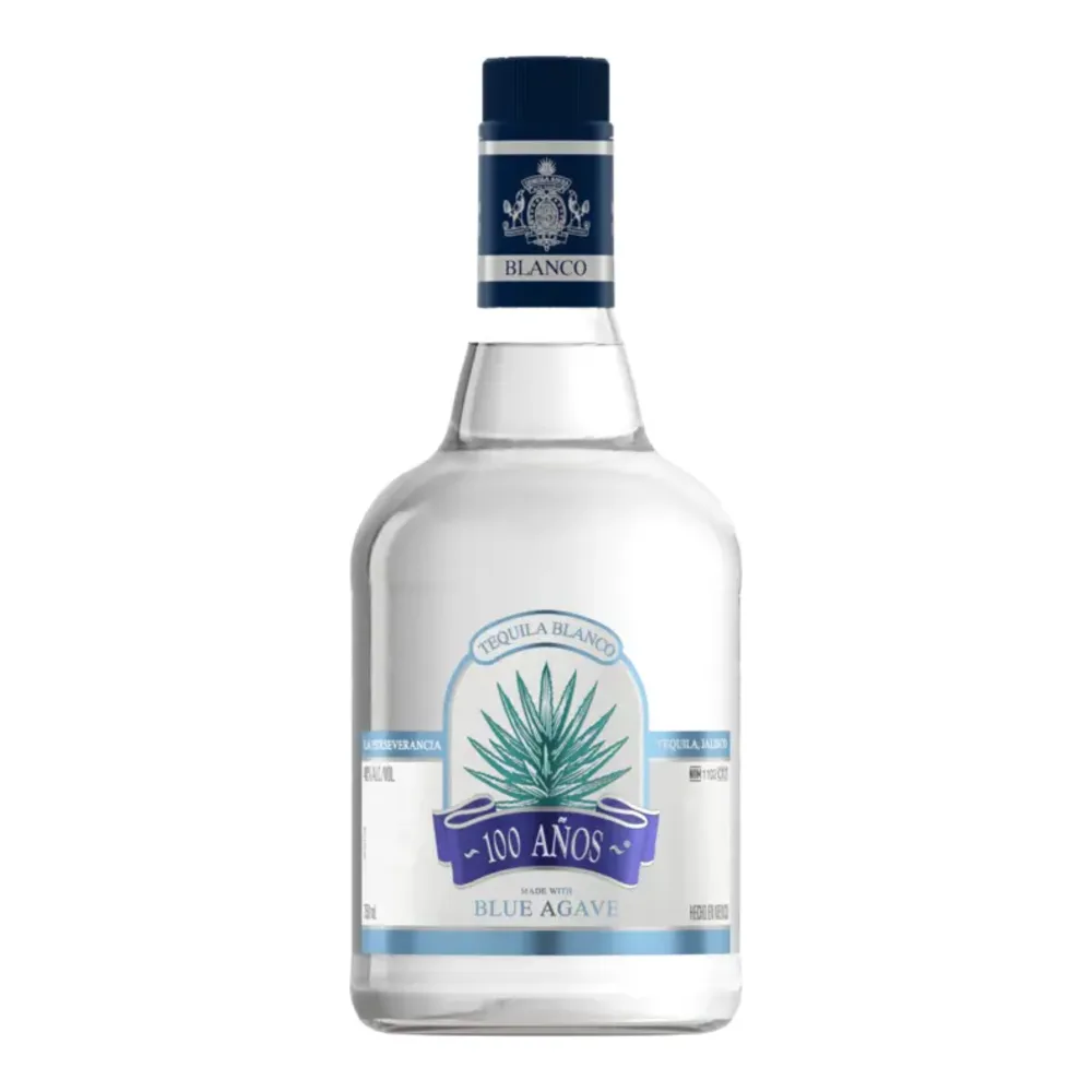 080686833215 TEQUILA 100 ANOS BLANCO 750ML - Image 1