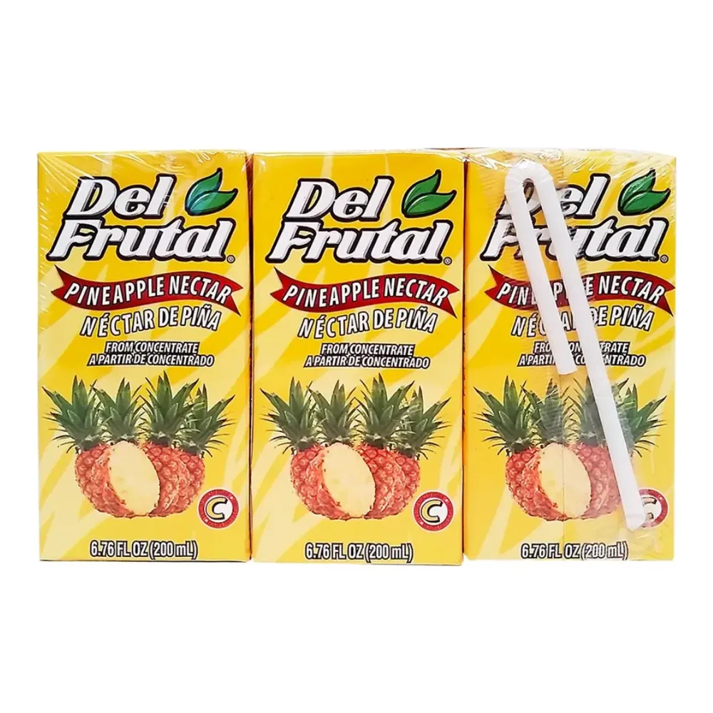 081537202945 DEL FRUTAL PINEAPPLE NECTAR 3PK - Image 1