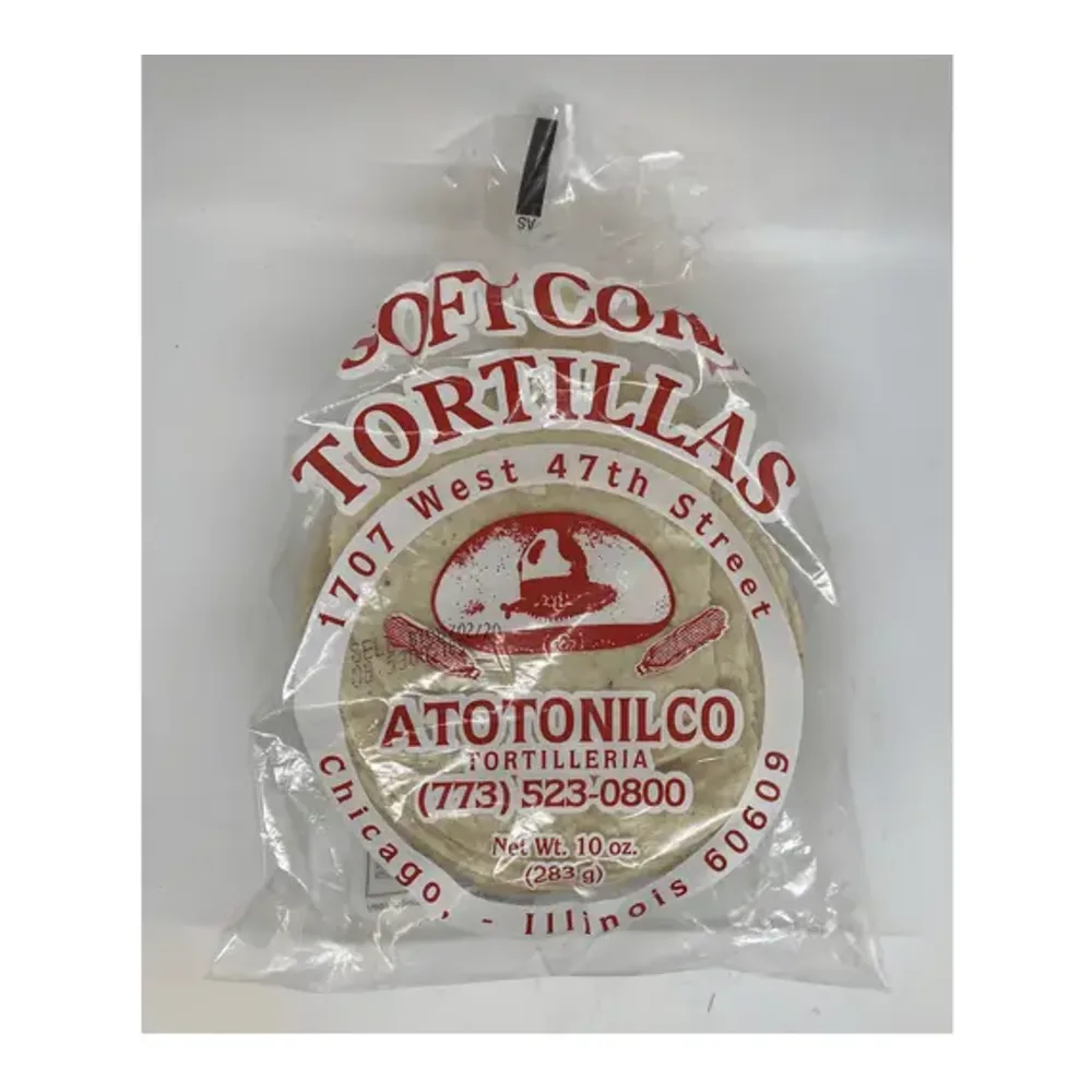 083168651215 ATOTONILCO TORTILLAS PARA TACO 10Z - Image 1