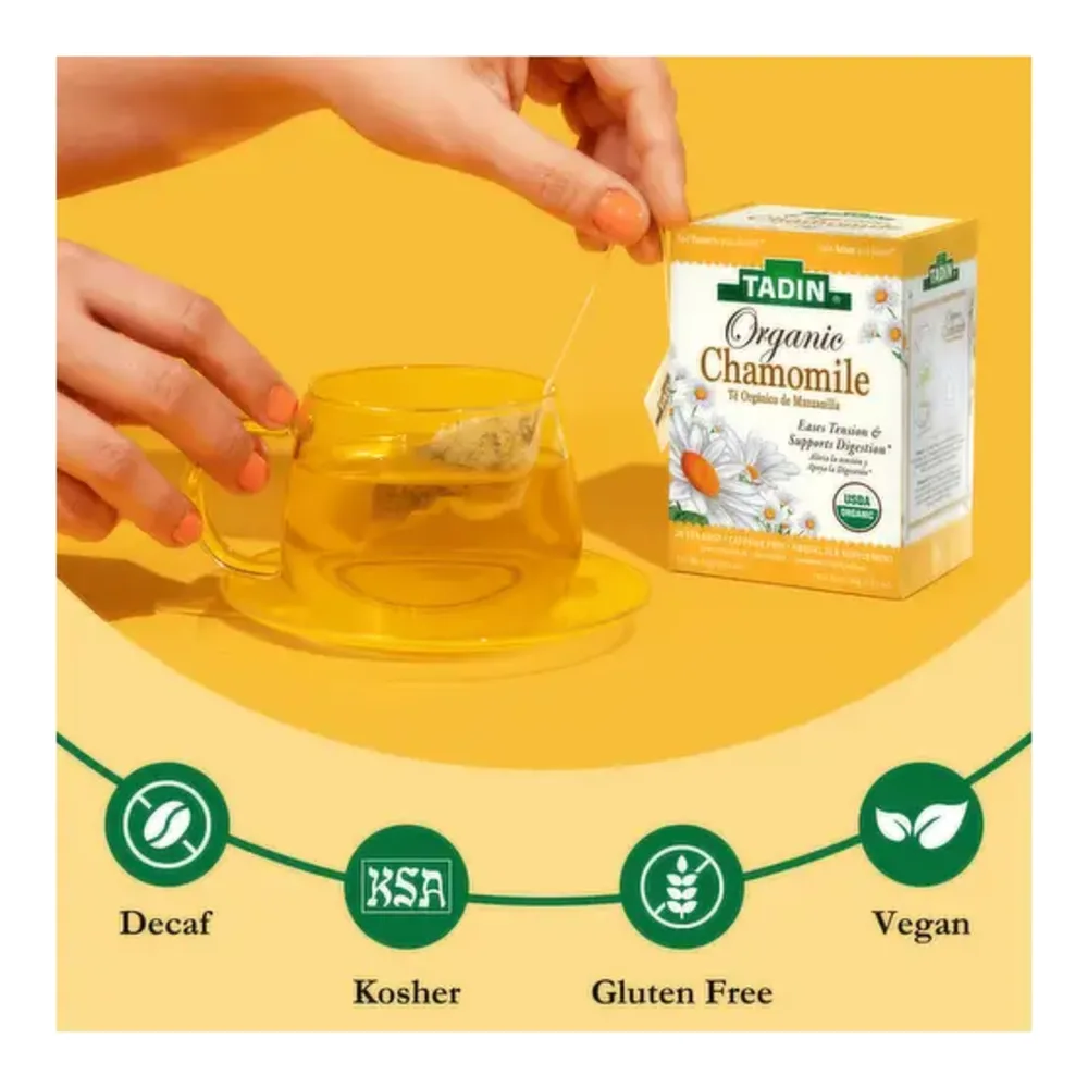 083703320019 TADIN TEA ORGANIC CHAMOMILE 20CT - Image 1