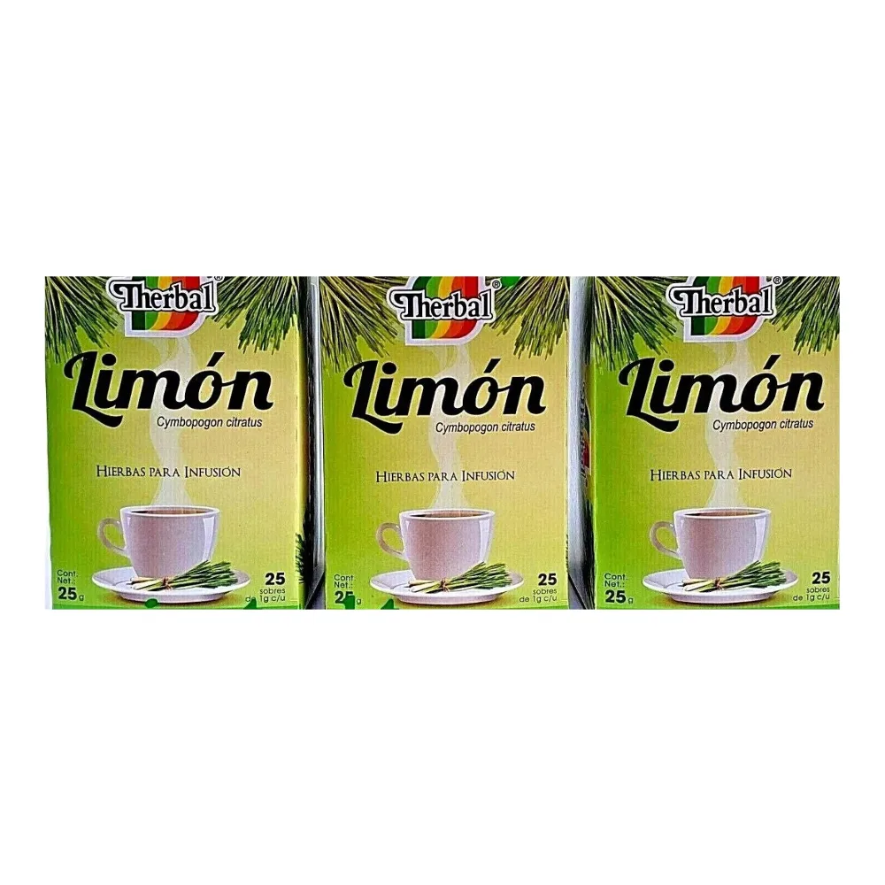 083949000058 TE THERBAL LIMON LEMON GRASS TEA 25CT - Image 1