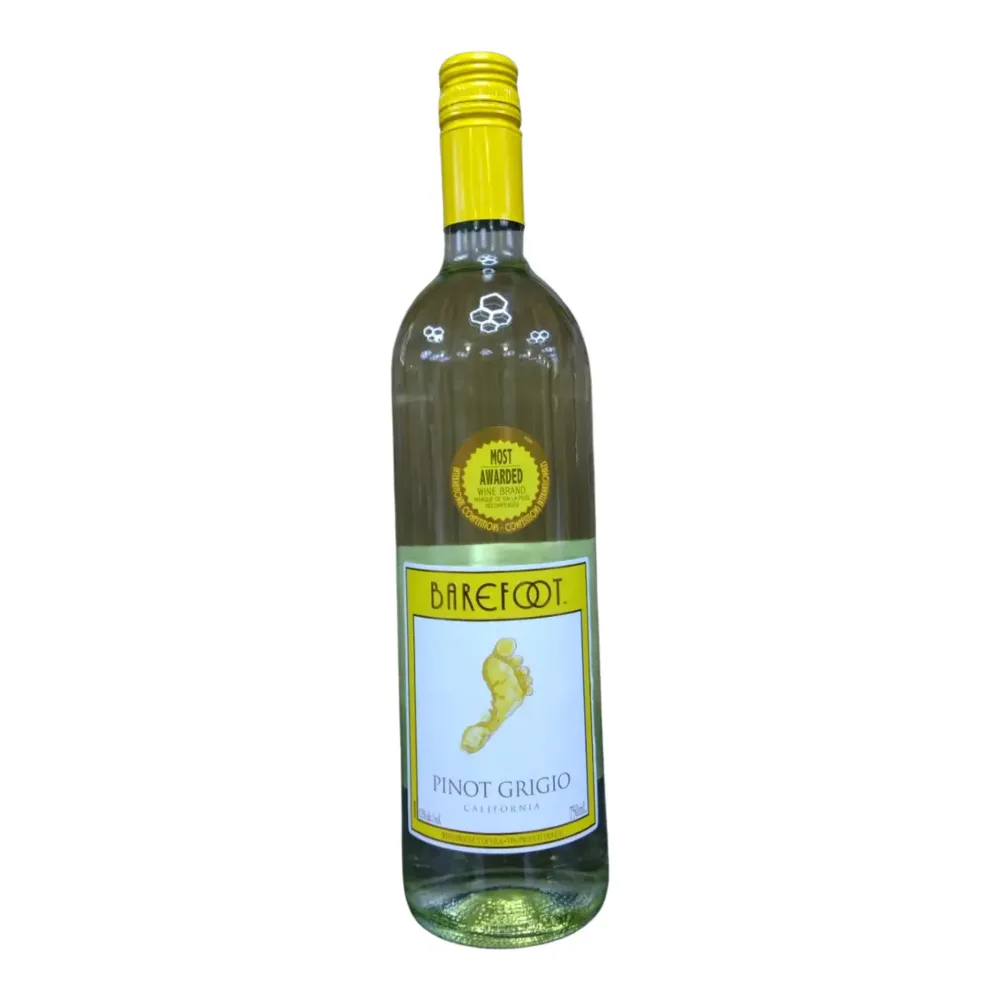 085000014448 BAREFOOT PINOT GRIGIO 750ML - Image 1