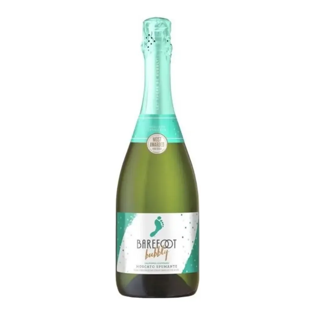 085000017593 BAREFOOT BUBBLY MOSCATO 750ML - Image 1
