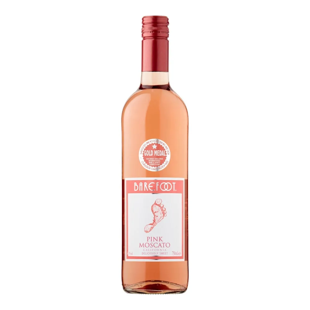 085000020456 BAREFOOT PINK MOSCATO 750ML - Image 1