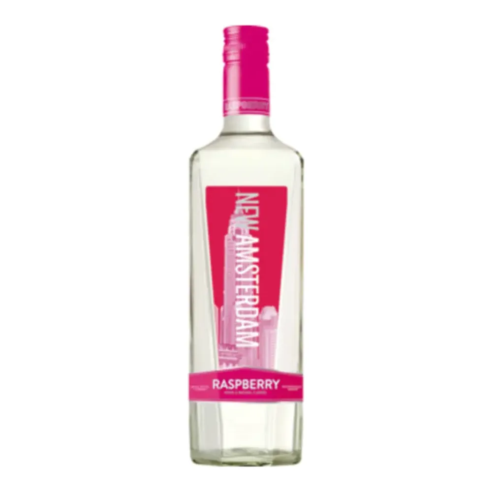 085000026137 NEW AMSTERDAM VODKA RASP 200ML - Image 1