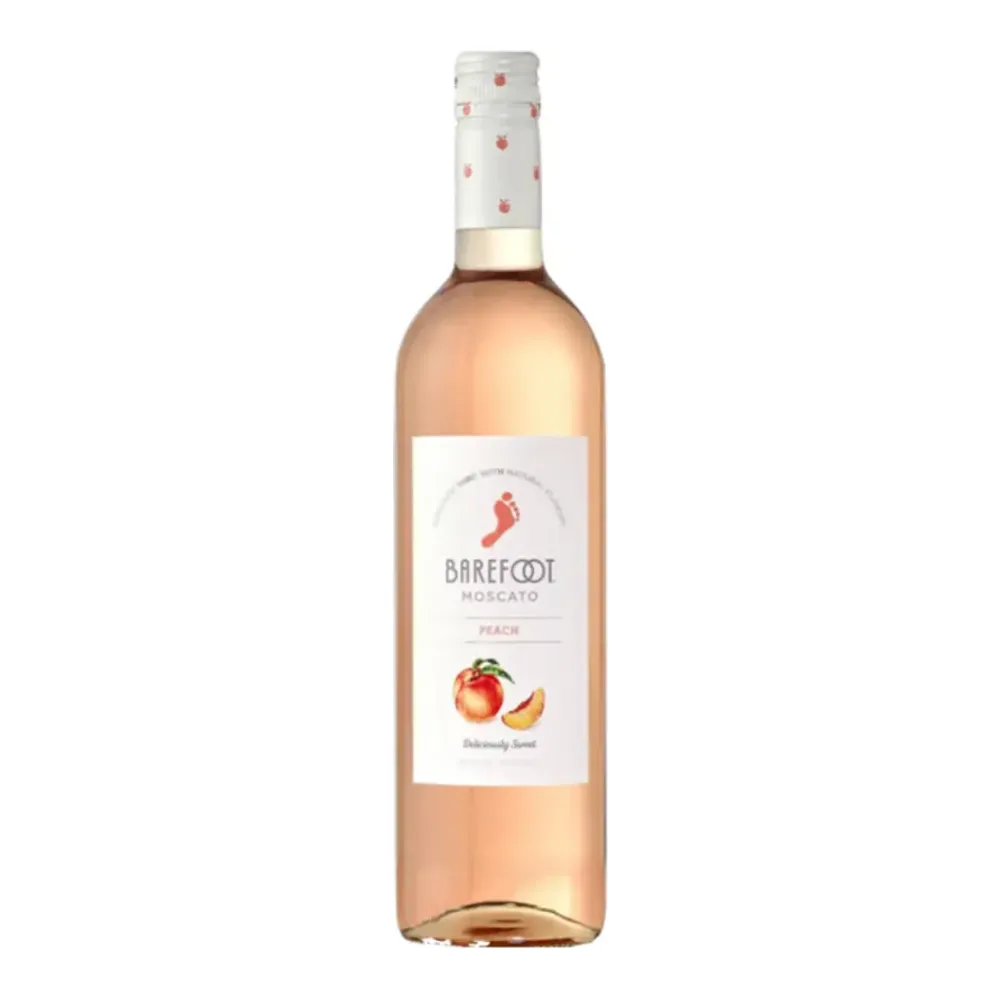 085000029008 BAREFOOT MOSCATO PEACH 750ML - Image 1