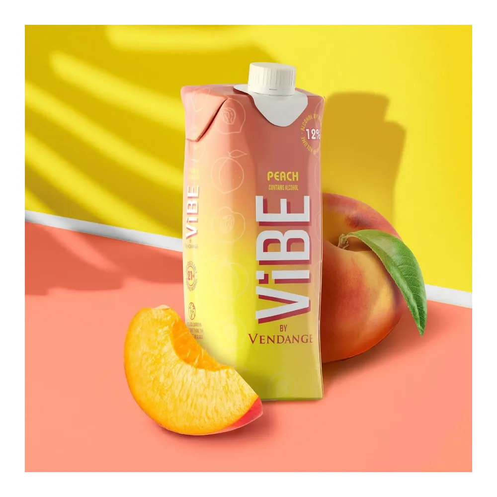 085000037591 VIBE FRUIT PEACH TETRA 500ml - Image 1
