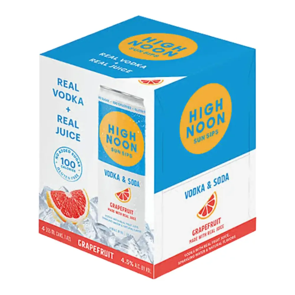 085000426272 HIGH NOON VODKA GRAPEFRUIT 4PK - Image 1