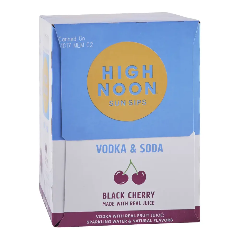 085000429273 HIGH NOON VODKA BLACK CHERRY 4PK - Image 1
