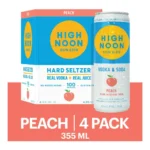 HIGH NOON VODKA PEACH 4PK