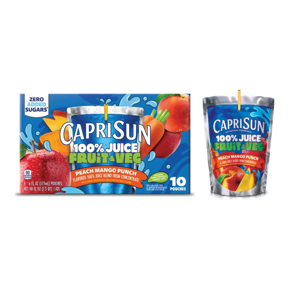 087684011898 CAPRI-SUN PEACH MANGO 10PK - Image 1