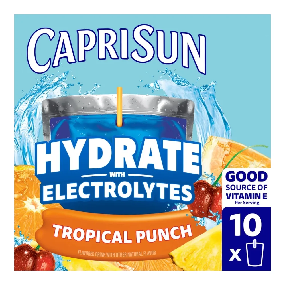 087684011980 CAPRI-SUN HYDRATE WITH ELECT TROPICAL PUNCH 10PK - Image 1