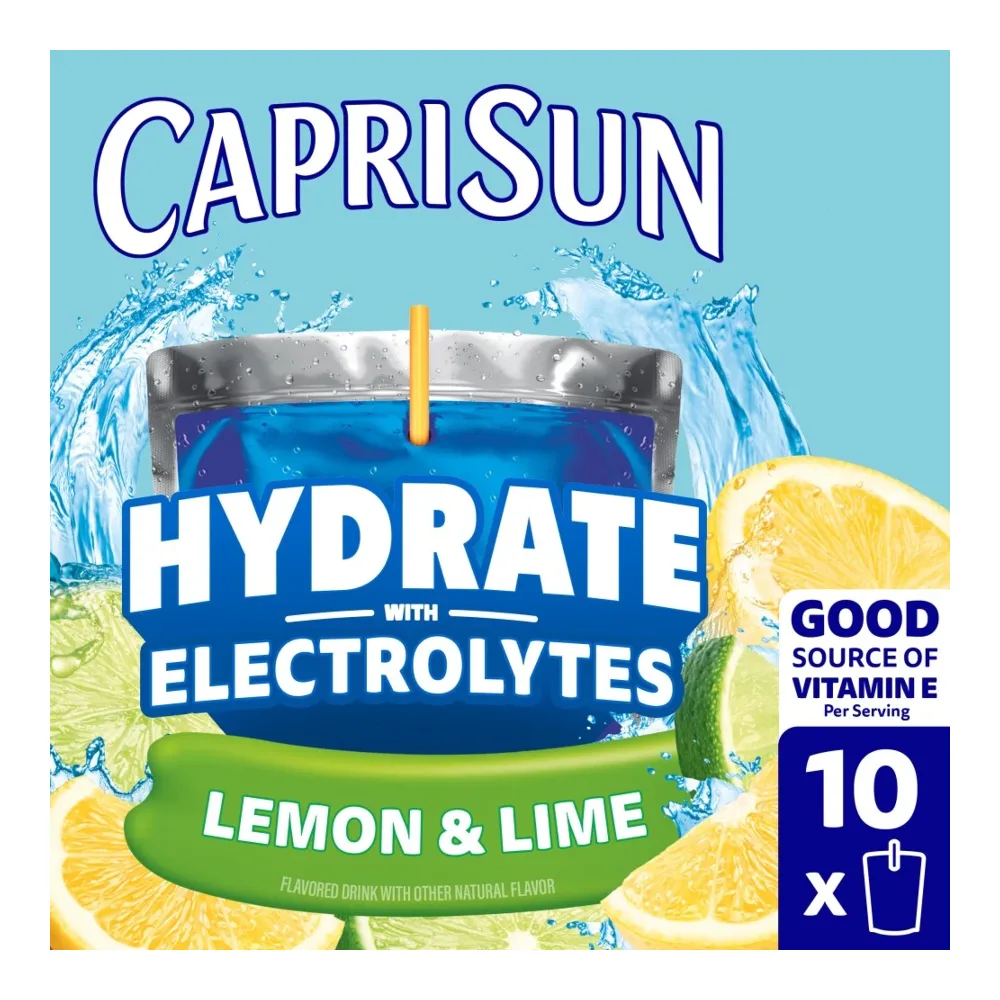 087684011997 CAPRI-SUN HYDRATE WITH ELECT LEMON & LIME 10PK - Image 1