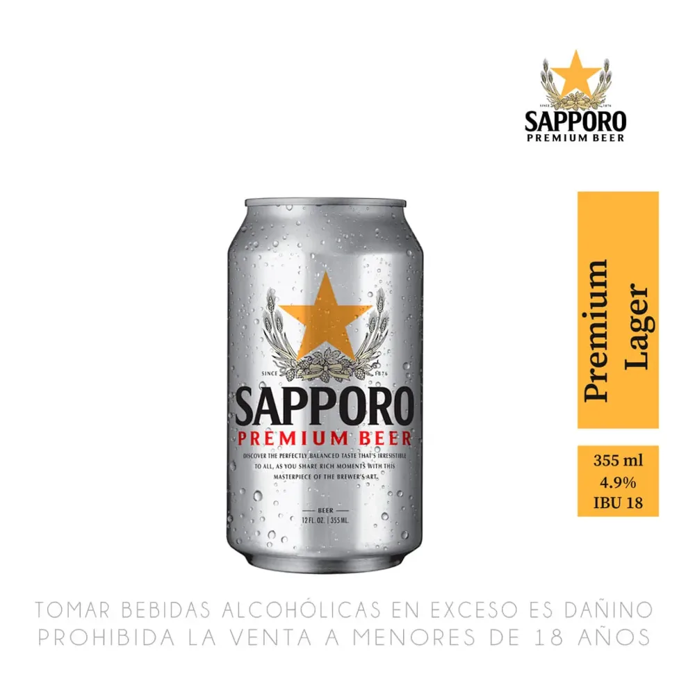 087975023500 SAPPORO PREMIUM 12Z/6PK - Image 1
