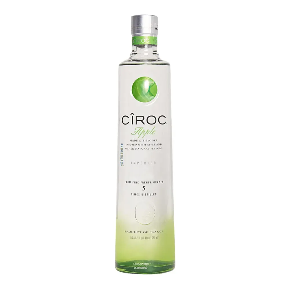 088076180451 CIROC VODKA APPLE 750ML - Image 1