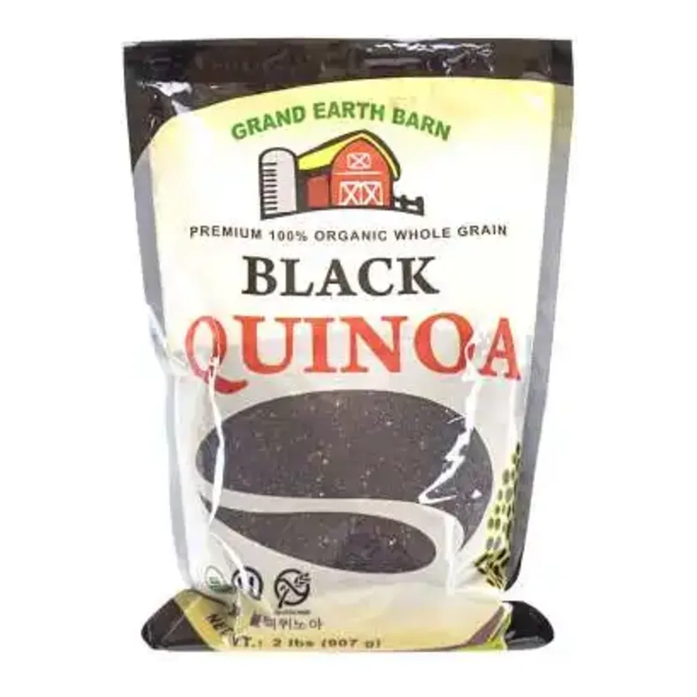 089067031424 GRAND EARTH BARN BLACK QUINOA 2LB - Image 1