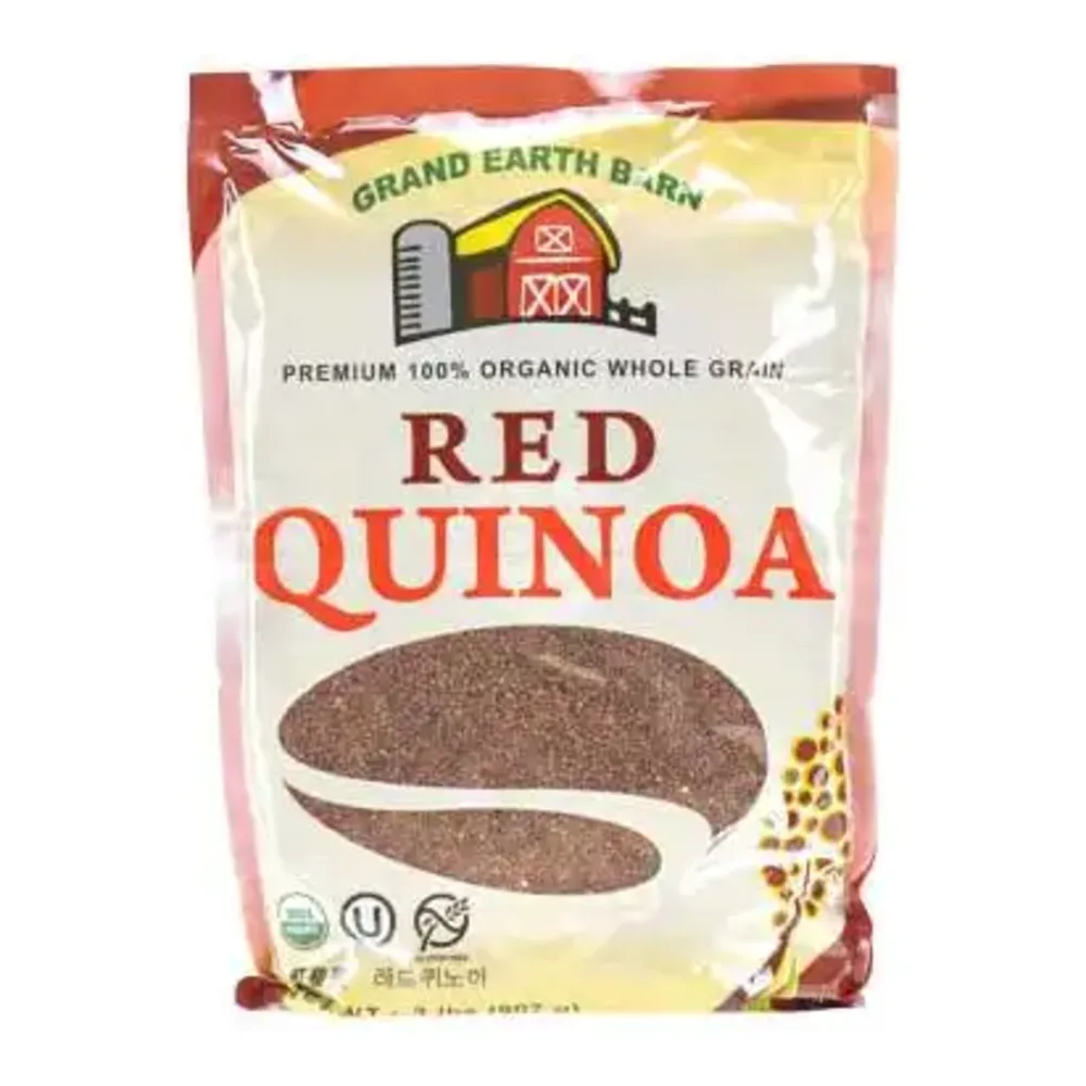 089067031448 GRAND EARTH ORGANIC RED QUINOA 2LB - Image 1