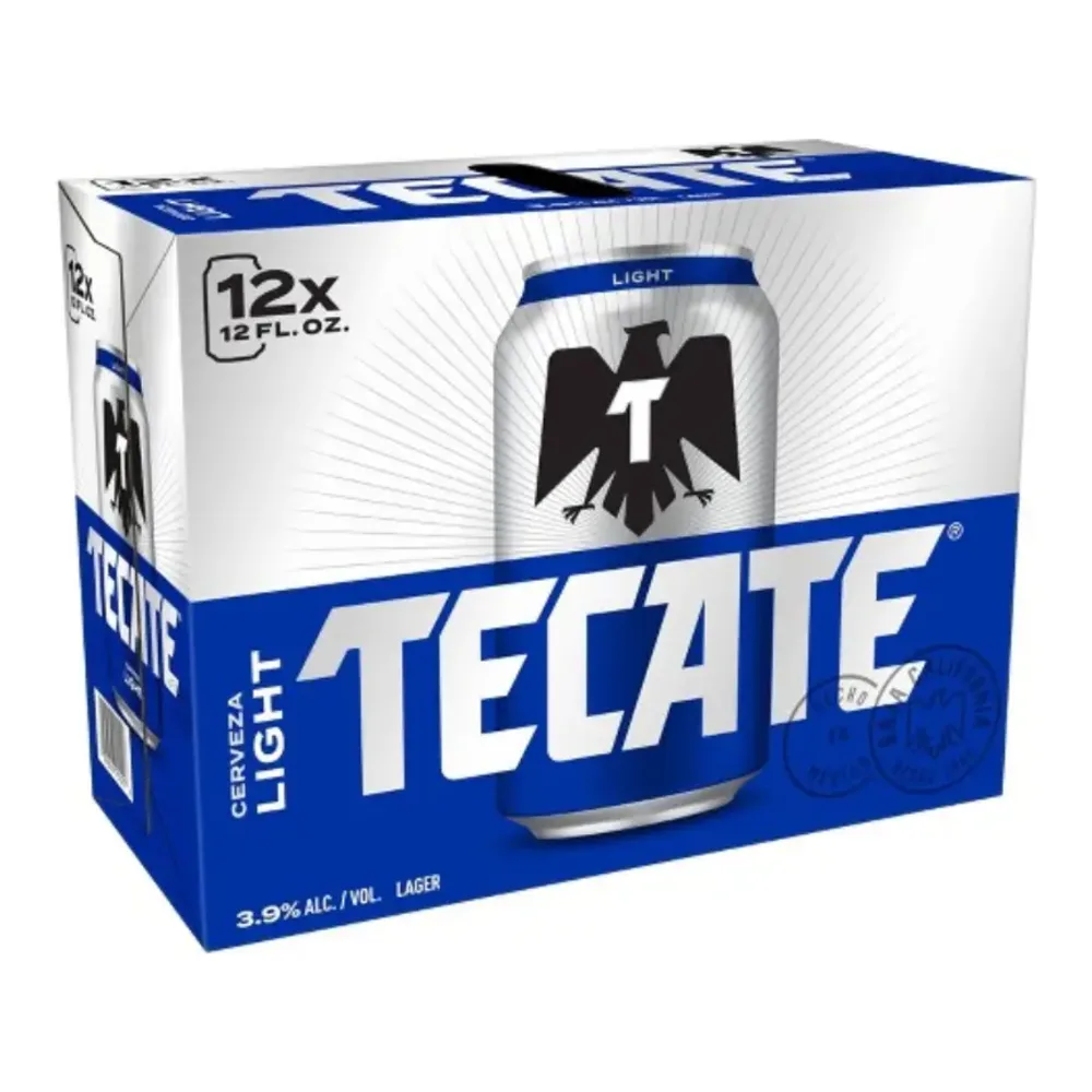 089826900336 TECATE CERVEZA CANS 12Z/12PK - Image 1