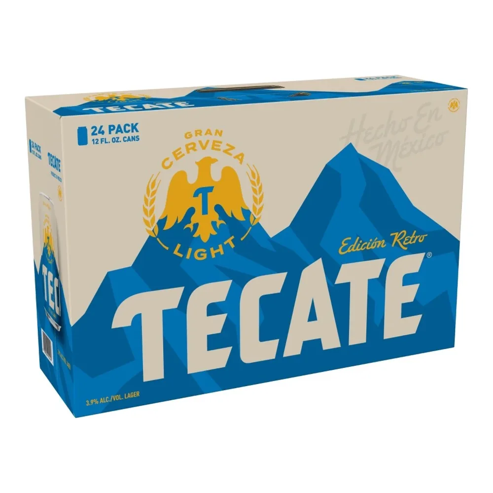 089826902446 TECATE LIGHT CANS 12Z/24PK - Image 1
