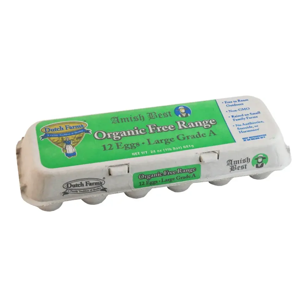 091945100047 DF/AMISH ORGANIC FREE RANGE EGGS- 1DZ - Image 1