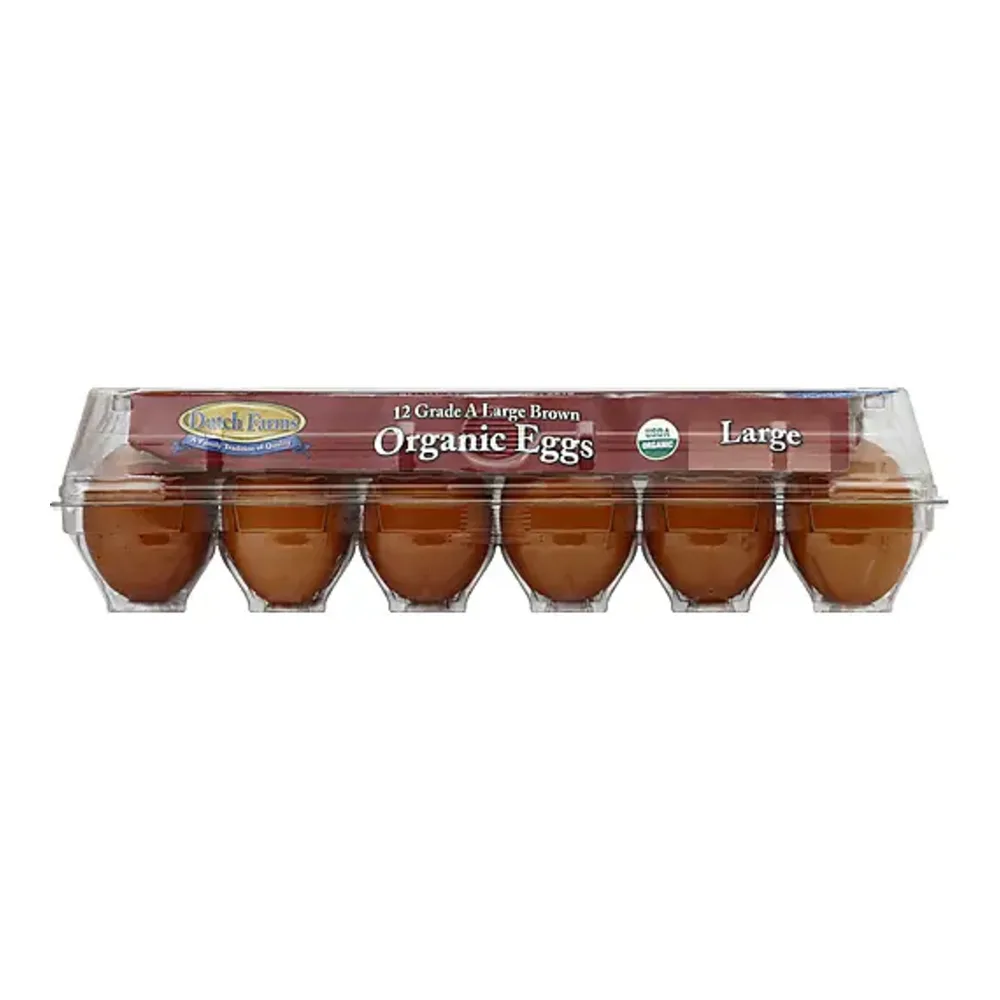 091945100078 DF/ORGANIC BROWN LARGE EGGS 1DZ - Image 1