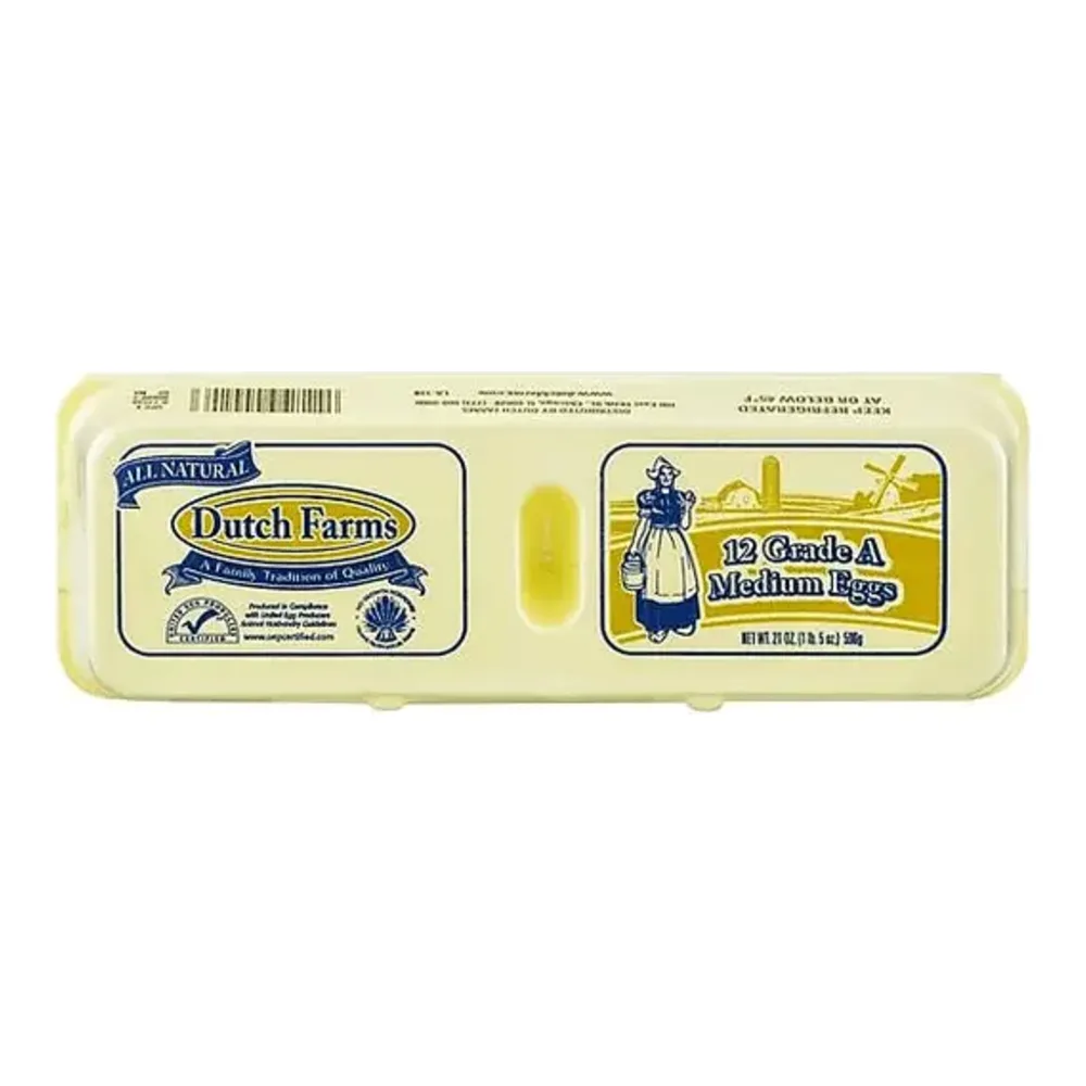 091945100207 EGGS-MEDIUM DUTCH FARMS 1DZ - Image 1