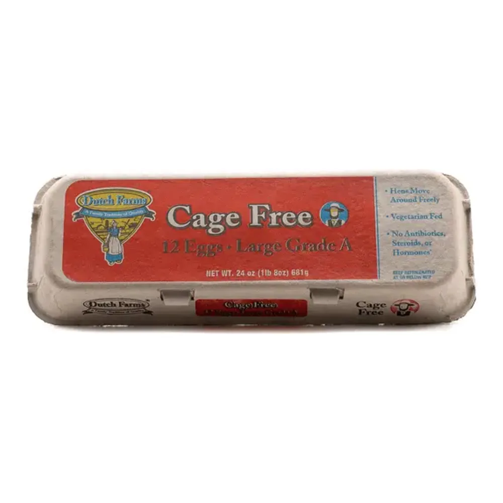 091945586100 DF/AMISH CAGE FREE EGGS- 1DZ - Image 1