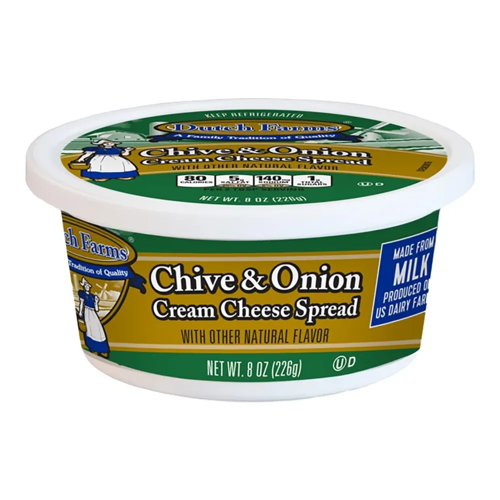 091945690456 DF/CHIVE&ONION CREAM CHEESE 8Z - Image 1