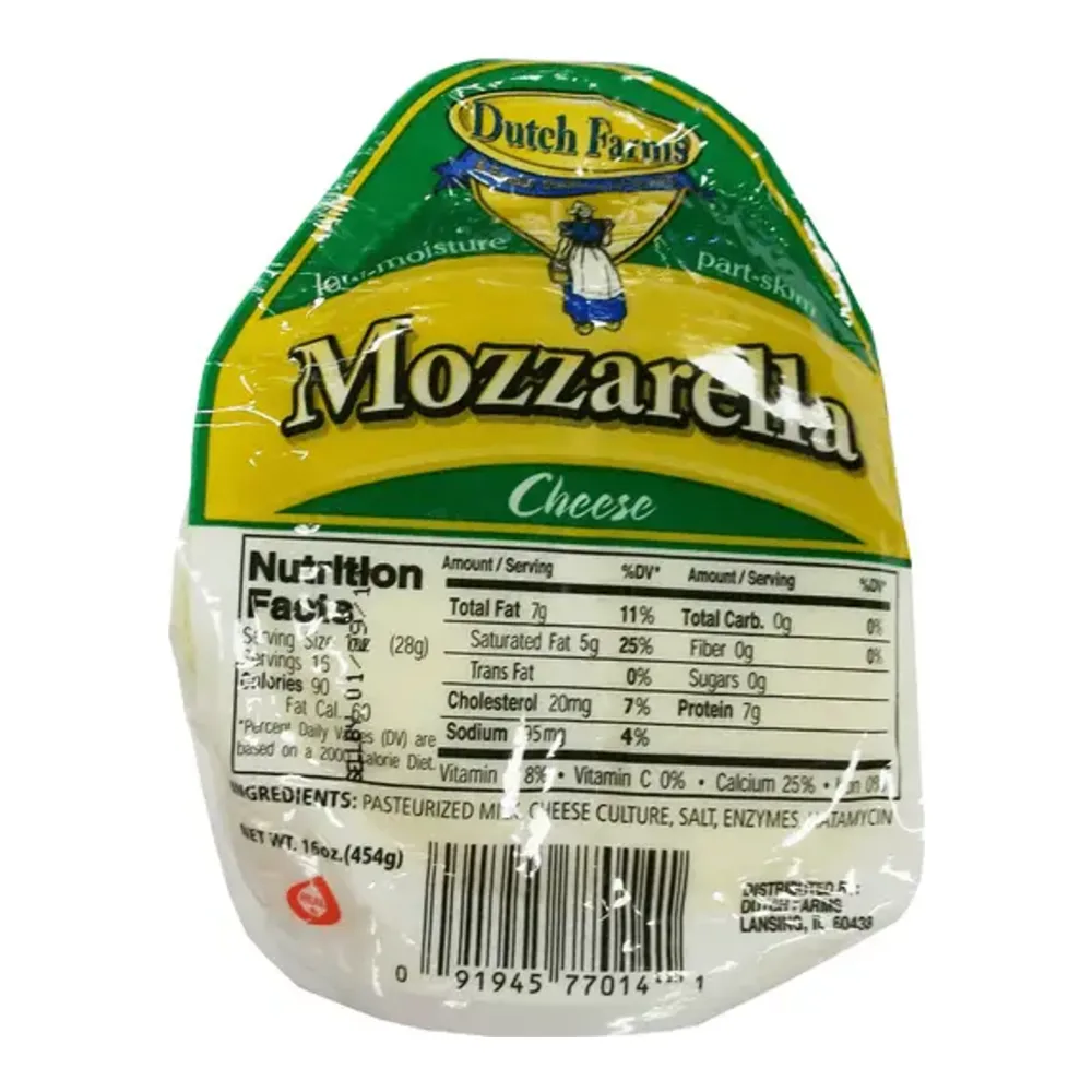 091945770141 DUTCH FARMS MOZZARELLA BALL 16Z - Image 1