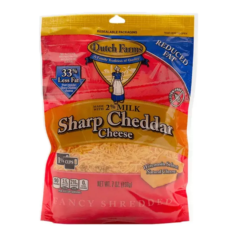 091945808950 DF/SHREDDED SHARP CHEDDAR 8Z - Image 1